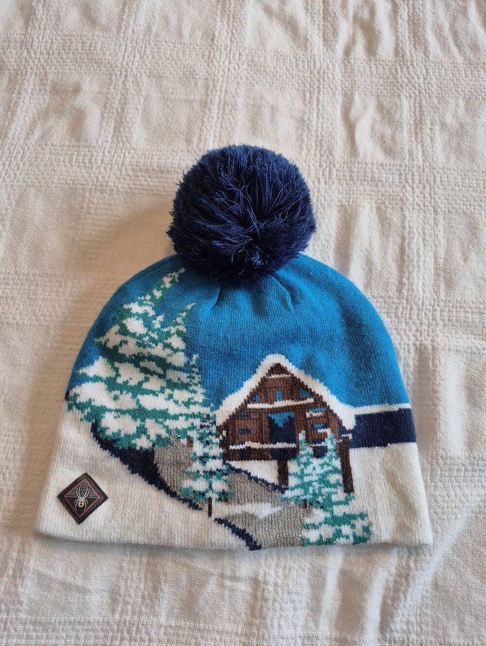 Spyder women's one size Chill hat big pom pom EUC